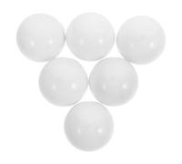 Mobestech 6 pièces Cache Ampoule LED Globe Diffuseur Anti-buée PC Résistant Chaleur Abat-jour Sphérique Blanc pour Répartition Lumière Compatible Ampoules Ronde et Demi-sphérique