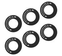 Mobestech 6 Pièces Joint de Valve Rond en PVC pour Planche de Paddle Gonflable et Matelas, Installation Facile Large Compatibilité, Accessoire Noir pour Sports Nautiques