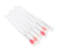 Mobestech 6 pièces Silicone Lip Brushes With Lid Portable Lip Balm For Precise Makeup Application Soft Bristle Tools For Women