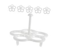 Mobestech 6 pièces Support Œufs Résistant Haute Température avec Panier Vapeur et Compact pour Cuisson Œufs et Légumes Facile à Nettoyer pour Usage Domestique Pots Santé