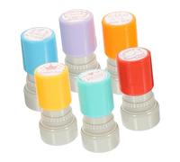 Mobestech 6 pièces Tampons Enseignant Auto-encreurs Motivateurs pour Évaluations Anglais Messages Encouragements Clairs pour École Primaire Aide Pédagogique Couleur Couleur Aléatoire