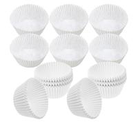 Mobestech 600 pièces Caissettes Pâtisserie Blanches Résistantes Graisse Moules à Cupcakes et Muffins pour Fête Anniversaire et Mariage Papier Cuisson Haute Température Emballage Compact