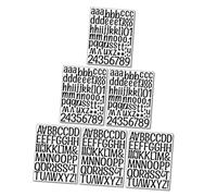 Mobestech 6feuilles Stickers Lettres Alphabet Autocollants Décoration Chambre DIY Stickers Muraux Adhésifs pour Intérieur