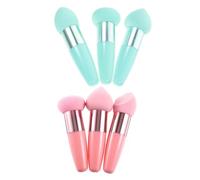 Mobestech 6pièces Éponge à Maquillage Stylo Portable Pinceau Cosmétique Multi-usages Outil De Maquillage Pour Fond De Teint Et Poudre Set De Accessoires