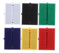 Mobestech 6pièces Mini Breadboards Multi-Couleur pour Expérimentation Électrique sans Soudure Outils De Laboratoire pour Projets De Circuits DIY