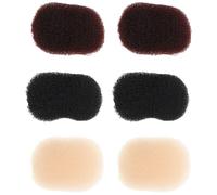 Mobestech 6pièces Pinces à Volume pour Cheveux avec Base Intégrée Lot de Coussinets Invisibles pour Racines et Chignons Outil de Coiffage
