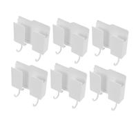Mobestech 6pièces Supports De Rangement Muraux pour Chargeurs De Téléphone Organisateurs sans Perforation pour Téléphones Portables Supports De Chargement Latéral