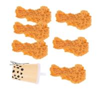 Mobestech 7pièces Lot de Pinces à Cheveux Forme de Pilons de Poulet Frits Décorées pour Thé au Lait Accessoires pour Femmes