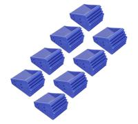 Mobestech 8 Pièces Patins de Protection Antidérapants en Caoutchouc Bleu pour Pieds D'échelle, Assurant Stabilité et Installation Rapide, pour Travaux de Construction et Réparations