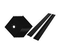 Mobestech 8pièces Housse De Cuisinière à Gaz Protection Pour Brûleur Avec Joint De Remplissage Pour Interstices Lavable Et Réutilisable