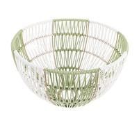 Mobestech Abat-jour Suspendu en Imitation Rotin Tissé de Panier, Abat-jour de Plafond Léger et Robuste, Style Bohème Campagnard pour Salon, Chambre et Salle à Manger