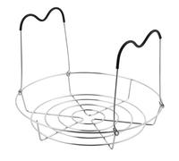 Mobestech Acier Inoxydable 304 Support de Mise en Conserve, Trépied Pliant | Refroidissement des Aliments, Antidérapant, Poignées Confort, Finition Argenté, Usage la Cuisine Domestique