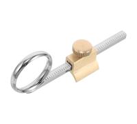 Mobestech Anneau de Piston Métallique pour Trompette, Poignée Coulissante Ergonomique, Accessoire de Tirage de Soupape, Bague de Doigt pour Coulisse, Remplacement Instrument de Musique,