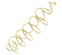 Mobestech Anneau Métallique Spirale Doré pour Attrape-Rêves DIY Cadre Circulaire en Métal 15 CM Matériel pour Fabrication de Carillon Éolien Décoratif Fournitures Artisanales pour