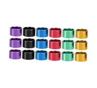 Mobestech Anneaux de Pigeons Voyageurs Ouverts 18 Pcs Multicolores en Aluminium Léger Identification Volaille Pattes Perruches Perroquets Oiseaux Exotiques Couleur Aléatoire