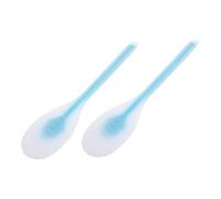 Mobestech Applicateur Lotion Corps 2 Pièces Taille Unique Poils Doux pour Dos et Épaules Application Autobronzant et Médicinale Usage Personnel Bleu