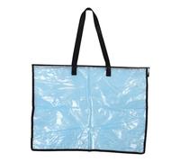 Mobestech Art Portfolio Bag with Handle Transparent Tear-Resistant Poster Organizer Folder for Students and Artists Lightweight Artwork Storage Case