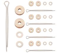 Mobestech Articulations du Squelette 10 Set Beige, connecteurs en Bois pour poupée rotative, Joints à goupille Fendue pour création Artisanale à Domicile