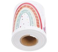 Mobestech Autocollant Bordure Arc-en-Ciel 20 M Rouleau pour Tableau D’Affichage Stickers Décoratifs pour Tableau Noir Décoration Scolaire Fête et Classe