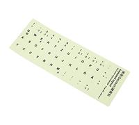Mobestech Autocollants De Clavier Lumineux Allemand Stickers De Remplacement pour Ordinateurs Et Laptops Faciles à Installer Compatible avec Claviers Pc Fil Brillance
