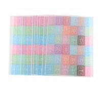 Mobestech Autocollants Mensuels Colorés pour Agenda - 12 Feuilles D’autocollants de Calendrier 365 Jours - Petits Chiffres Adhésifs Indicateurs Inspirants pour Décoration de Carnet