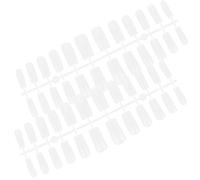 Mobestech Autocollants pour Ongles 240 Pièces, Faux Ongles Artificiels Transparents Demi-Couverts, Matériaux Sûrs, Extensions d'Ongles Autocollantes pour Manucure DIY et Salon