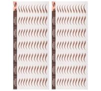 Mobestech Autocollants Sourcils Waterproof Réalistes 12 Pièces Effet Tatoo 6d pour Maquillage Yeux Femmes Sourcils Clairsemés Shaping