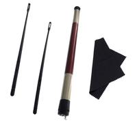 Mobestech Baguette de Nettoyage pour Flûte Traversière Chiffon Microfibre Kit D’Accessoires D’Entretien pour Flûtes et Piccolos Outil Pratique de Nettoyage pour Musicien Noir