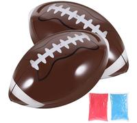 Mobestech Ballon de Rugby pour Révélation Poudre Colorée Bleu et Rose 400G Accessoire de Fête Gender Reveal pour Shower Décoration Originale Anniversaire