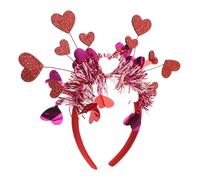 Mobestech Bandeau Coeur Accessoires Pour Femmes Bandeau D'amour Pour La Saint-valentin Foulard Femme Pirate Accessoires De Couvre-bottes De Pirate Rouge Plastique