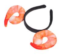 Mobestech Bandeau de Crevettes Fantaisie Inspiration Originale Cheveux en Fibre de Polyester Réaliste et Adorable Accessoire de Costume Créatif pour Fête et Collection