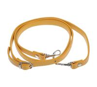 Mobestech Bandoulière Réglable en Cuir PU Jaune 120cm, Sangle de Remplacement Boucle Suspendue pour Paquet à Main Femme, Adaptée pour Usage Quotidien