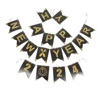 Mobestech Bannière Du Nouvel An Banderole Festive Pour Décoration De Fête Drapeau Célébrons Pour Ornement De Réveillon