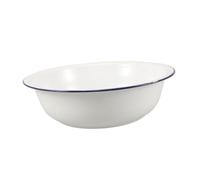 Mobestech Basin De Lavage en Émail pour Trempage du Pied De Pied Portable pour Relaxer Le Bassin De Bassins De Bain en Émail pour Laver L'émail De Lavage du Lavabo