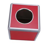 Mobestech Boîte à Tombola Alliage Aluminium Moyenne Conteneur Fermé pour Tickets et Balles de Jeu Loto Caisse pour Jeux Ambiance et Soirées Festives Couleur Couleur