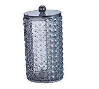 Mobestech Boîte boîte de Rangement en Coton cosmétique Peluche Se maquiller Titulaire Salle de Bains Tissu étui de Rangement pour Cure-Dents Support de Tampon en Coton Acrylique Noir