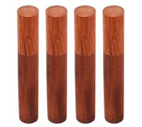 Mobestech Boîte Porte-Parfum en Bois de Santal 4pcs pour Rangement Aromatique Portable, pour Espaces Extérieurs et Usage Domestique des Débutants
