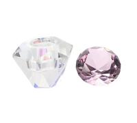 Mobestech Bol à Poudre et Liquide pour Manucure Nail Art en Verre Cristal Transparent avec Couvercle Anti-renversement, pour Accessoires Ongles et Matériel Onglerie