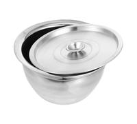 Mobestech Bol Inox à Pâtisserie 15 Cm avec Couvercle, Bol Mélangeur en Acier Inoxydable Épais sans Aimant, Multifonction pour Huile, Épices et Préparation Culinaire, la Cuisine Maison