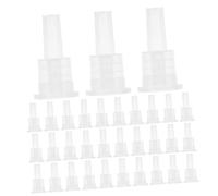 Mobestech Bouchons Intérieurs Protection Étanche Anti-fuite 200 Pièces en Plastique Pp 18 Dents Dosage Précis pour Flacon Huile Essentielle pour Fabrication DIY Huiles Essentielles
