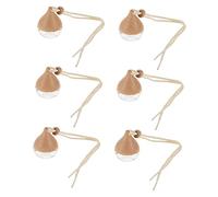 Mobestech Bouteille De Parfum Suspendue 7ml Flacon Diffuseur D'arômes Pour Voiture En Verre 6 Pièces Pour Décoration De Voiture Pendentif Élégant Et Pratique Parfum Et Ambiance Romantique