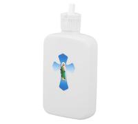 Mobestech Bouteille Deau Bénite Extra Large En Forme De Croix Boîte De Mariage Décoration De Baptême Récipient En Plastique Religieux De Pâques