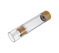 Mobestech Bouteille Spray Vide Sous Vide en Bois Flacon Pompe Cosmétique Rechargeable pour Voyage Pulvérisateur Extérieur pour Maquillage et Soins Peau