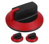Mobestech Boutons de Commande Cuisinière à Gaz Abs Étanches, Remplacement pour Brûleur, Usage Professionnel la Cuisine, Lot de 3 Petits Boutons, Adaptables pour Réchaud et Four