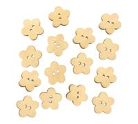 Mobestech Boutons en Bois à Coudre 100 Pcs, Motifs Floraux, 18 Mm, Lot de 2 Paquets de 50, Accessoires Mercerie pour Couture, Loisirs Créatifs, Vêtements, Paquet et Projets DIY