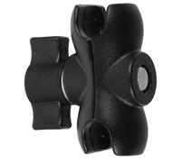 Mobestech Bras à Double Rotule pour Caméra Moto Adaptateur De Tige De Connexion avec Pince Allongée Support Rotatif pour Guidon avec Rotule