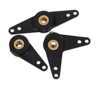 Mobestech Bras de gouvernail en Nylon et cuivre, 3 pièces, Formes précision et Heavy Duty, pour amélioration des pièces de Bateau radiocommandé, destiné aux passionnés