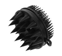 Mobestech Brosse de Bain en Silicone Noire pour Garçon et Filles Brosse à Shampoing et Massage Doux Accessoire de Bain Souple et Solide pour Nettoyage Corporel Quotidien