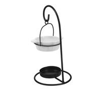 Mobestech Brûleur à Huile Céramique Chauffe-Cire avec Cadre Brûle-Parfum Intérieur Diffuseur Huiles Essentielles Bougeoir Minimaliste pour Maison