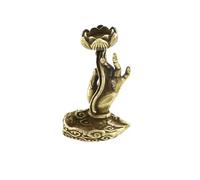 Mobestech Brûleur de Parfum en Cuivre Rétro de Main de Bouddha Porte-Parfum Décoratif pour Aromathérapie Accessoire pour Maison Bureau et Contemplation Finition Vintage